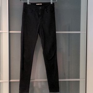 Levi's 721 High Rise Skinny Jeans Black - 27